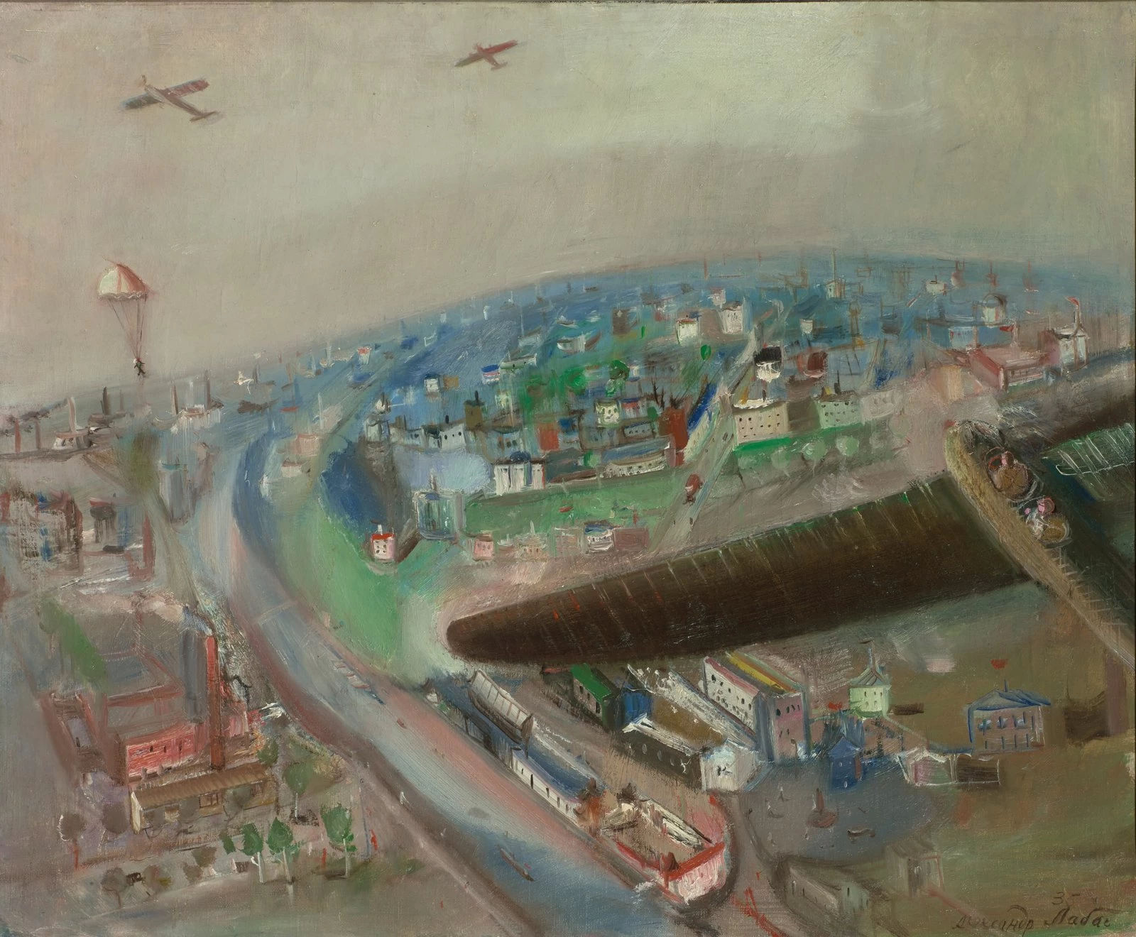 Александр Лабас. В полёте. 1935 © Государственная Третьяковская галерея © Бескина-Лабас О.М. 2024